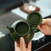 Real Handmade Green Mud Yixing Kung Fu Teapot