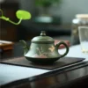 Real Handmade Green Mud Yixing Kung Fu Teapot
