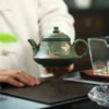 Real Handmade Green Mud Yixing Kung Fu Teapot