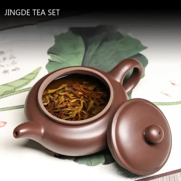 Chinese Yixing Purple Clay Xishi Antique Teapot
