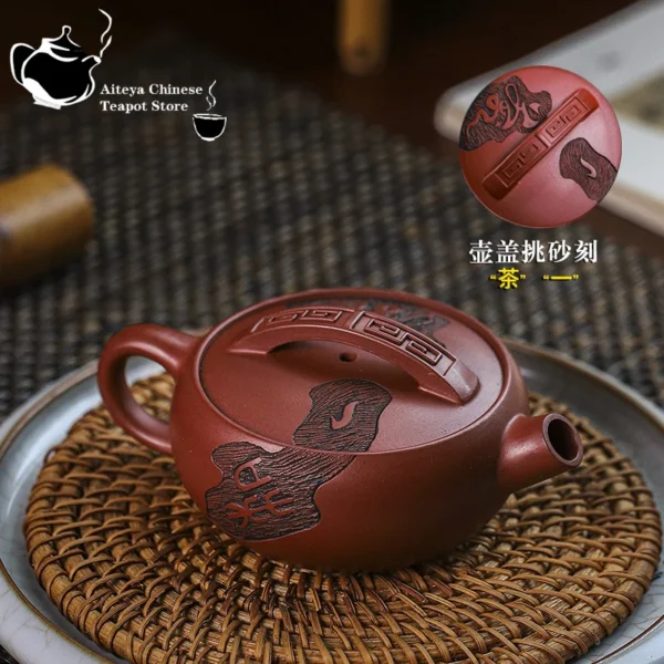 Dragon Blood Sand Zen Yixing Clay Teapot