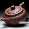 Handmade Chinese Ceramic Purple Clay Kung Fu Teapot