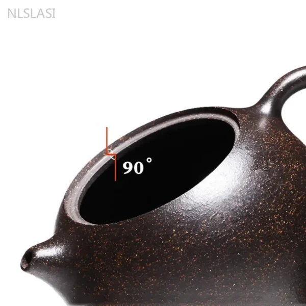 Custom Black Gold Sand Yixing Purple Teapot