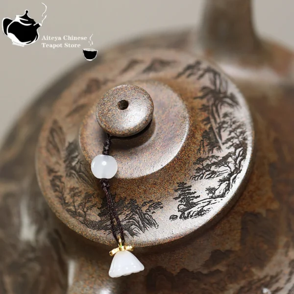 Yixing Wood Fired Agarwood Mud Cloud Furnace Teapot