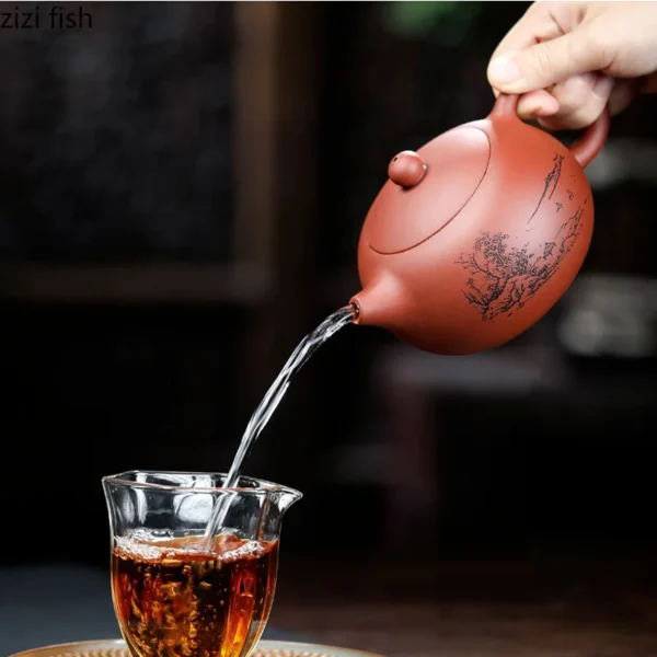 Authentic Yixing Purple Clay Teapot 420ml