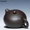 Handmade Xishi Purple Clay Unique Shape Teapot