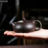 Handmade Xishi Purple Clay Unique Shape Teapot
