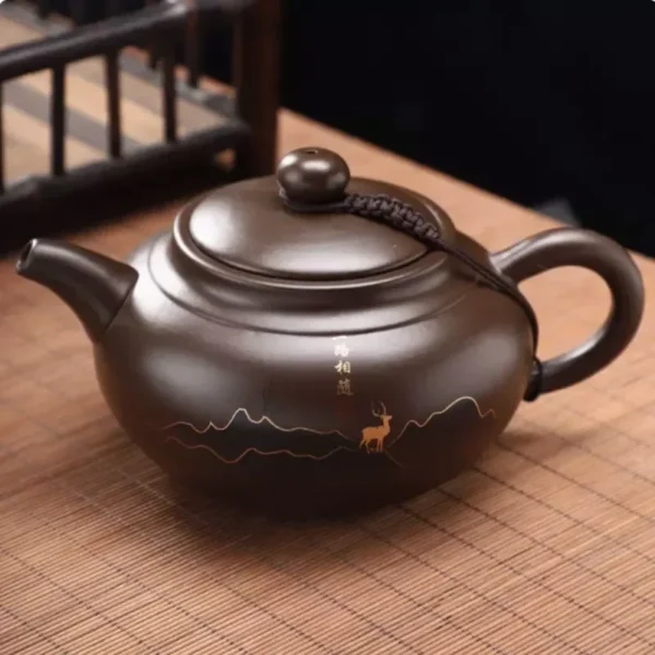 Authentic Yixing Purple Clay Handmade Beauty Teapot