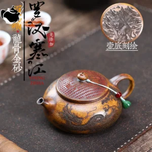 Arhat Hanjiang Raw Mine Keel Gold Sand Teapot