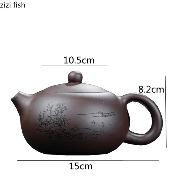 Authentic Yixing Purple Clay Teapot 420ml
